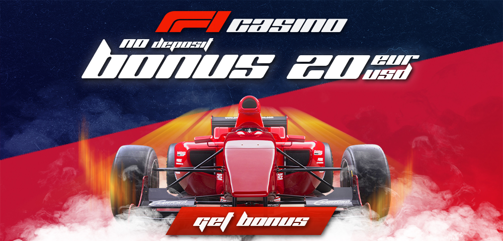 No deposit bonus of $20 at F1 Casino