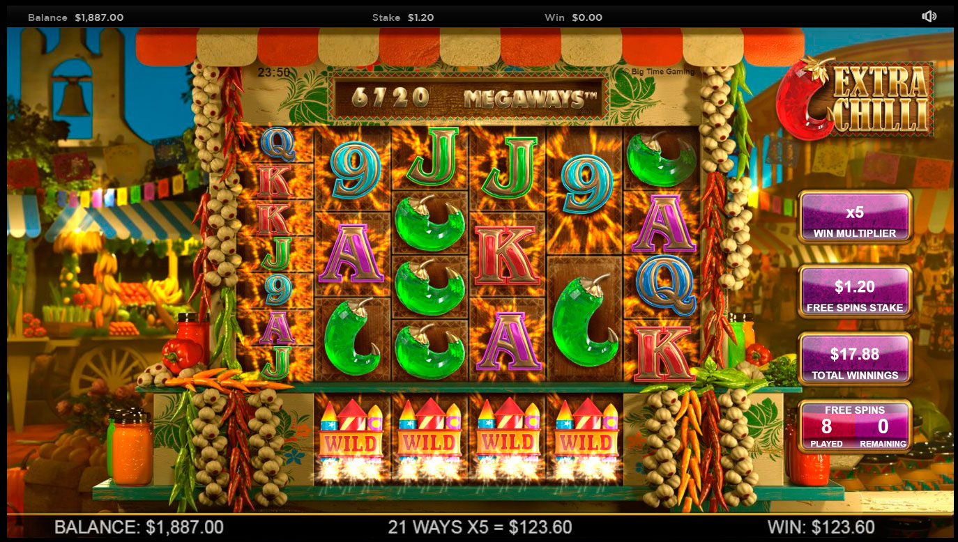 Extra chilli free play slot