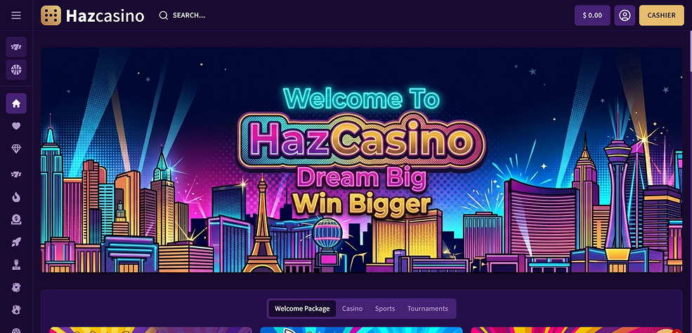 HazCasino tested design