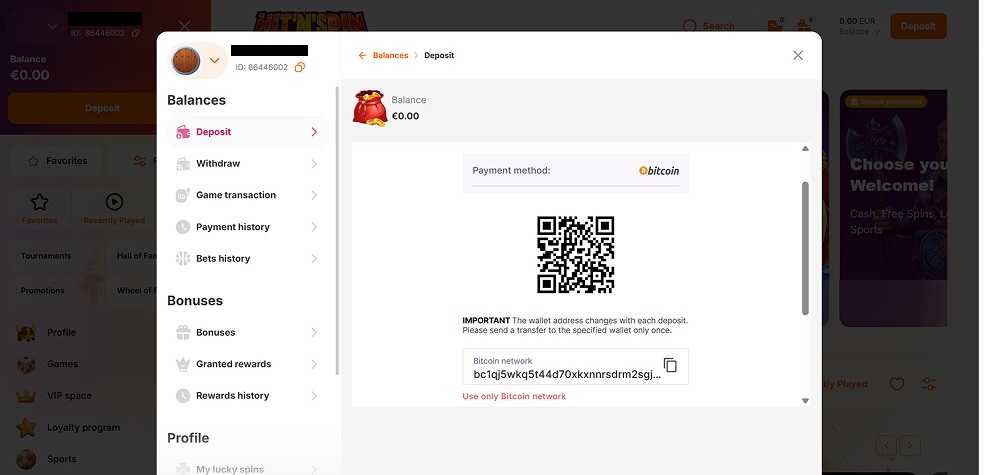 Hitnspin Casino deposit tested