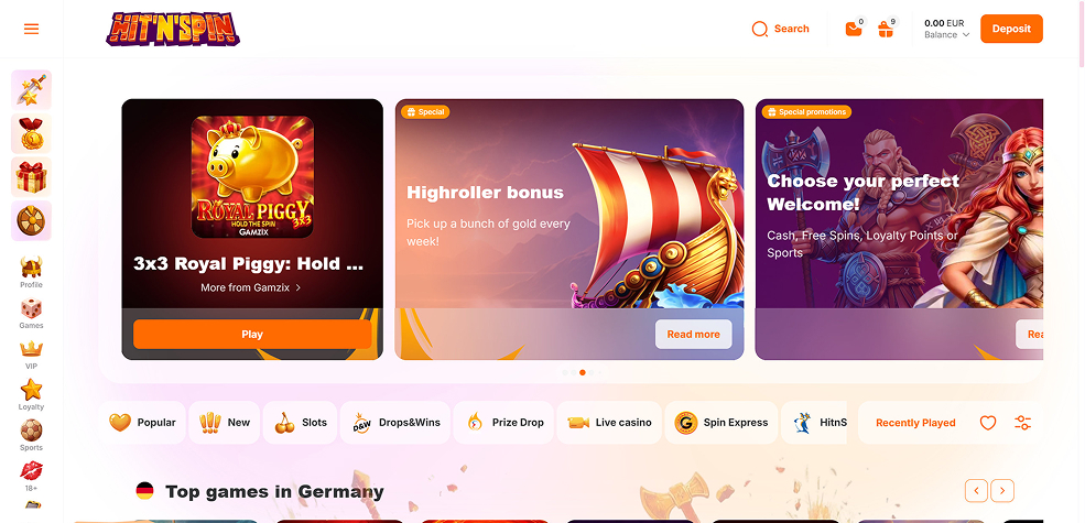 Hitnspin Casino tested design