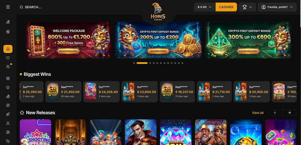 Horus Casino tested design