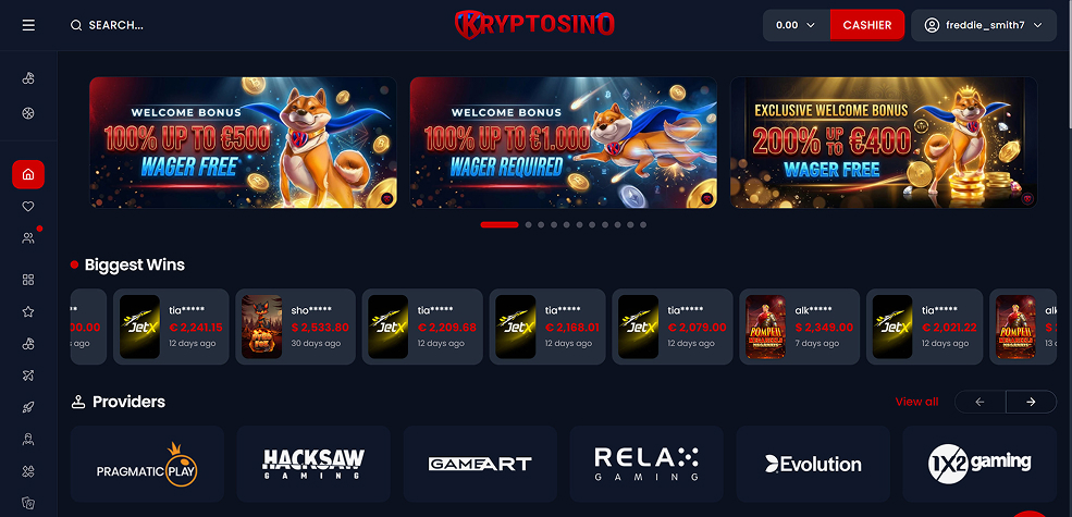 Kryptosino Casino tested design